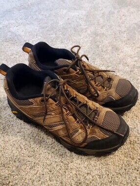 Men's 11, Brown Merrell Trail Hiking Shoes - Comfortable All-Terrain Support